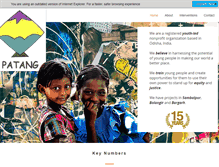 Tablet Screenshot of patangindia.org